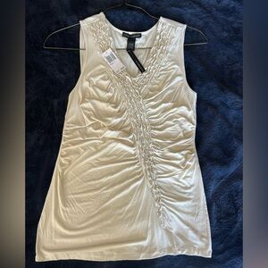 Grace Elements Cream Ruched Top